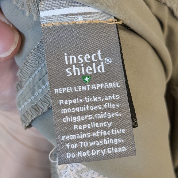 KUHL Women's Tan Insect Shield Hiking Camping Outdoor Nylon Capri Pants 14 - Picture 10 of 11